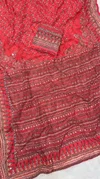 VK 4500 Chinnon Katdana And Real Mirror Work Saree

